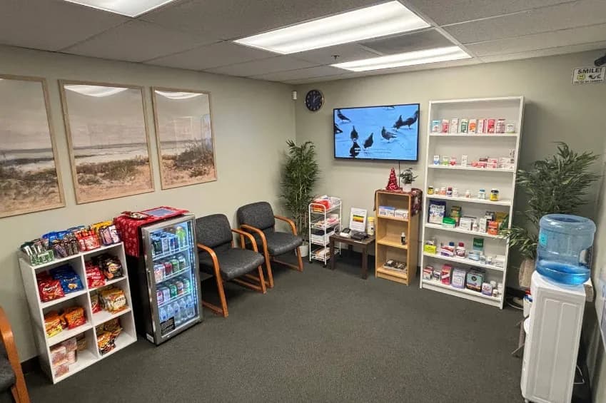 modern prescription counter